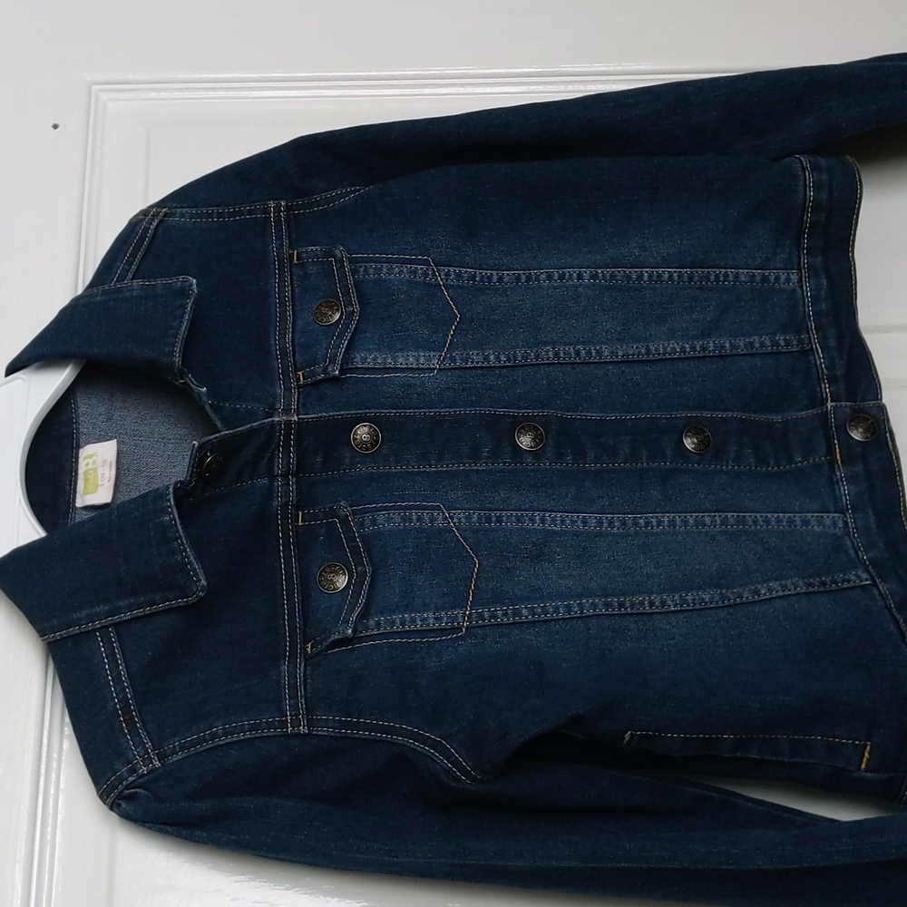Crazy 8 Girl's Denim/Jeans Jacket Size: L (10-12)